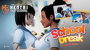 April ONeil & Kira Noir in Hentai Sex School 8: Penny's Break (18+)