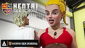 HENTAI SEX UNIVERSITY - Hentai student 18+ Eats Out His Teacher's Perfect Pussy Until She Orgasms!