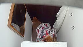 Plump mature in a massage parlor