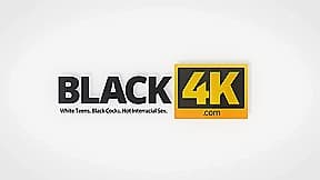 BLACK4K. Black on white fucking action makes both partners happy
