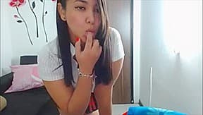 Amateur Latina with bubble butt and big tits